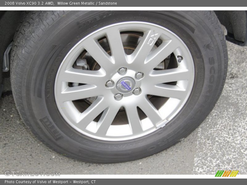 Willow Green Metallic / Sandstone 2008 Volvo XC90 3.2 AWD