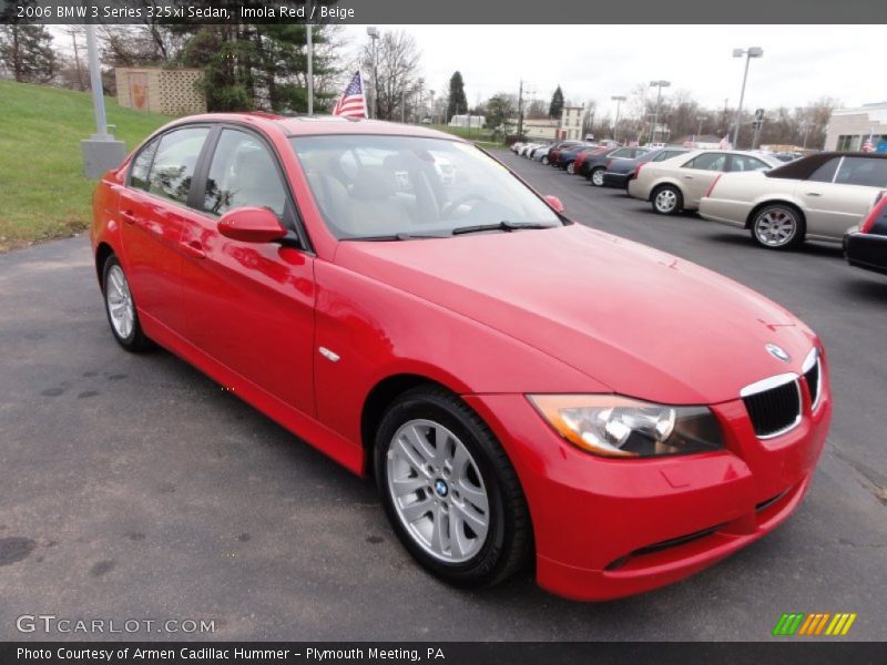Imola Red / Beige 2006 BMW 3 Series 325xi Sedan