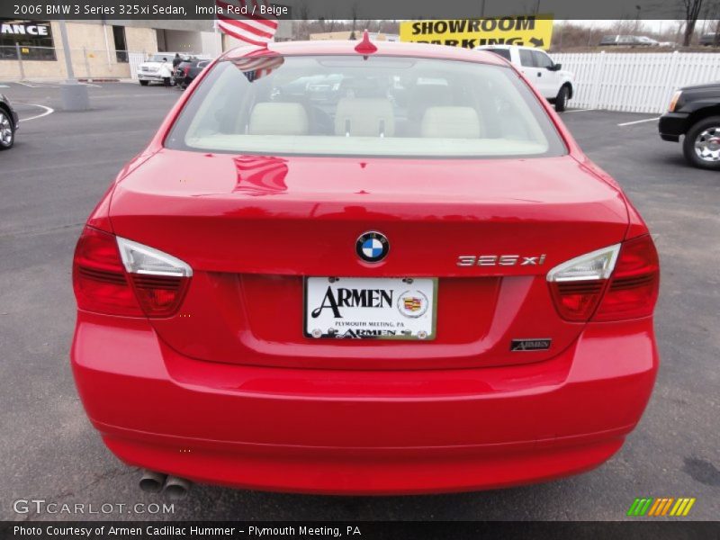 Imola Red / Beige 2006 BMW 3 Series 325xi Sedan