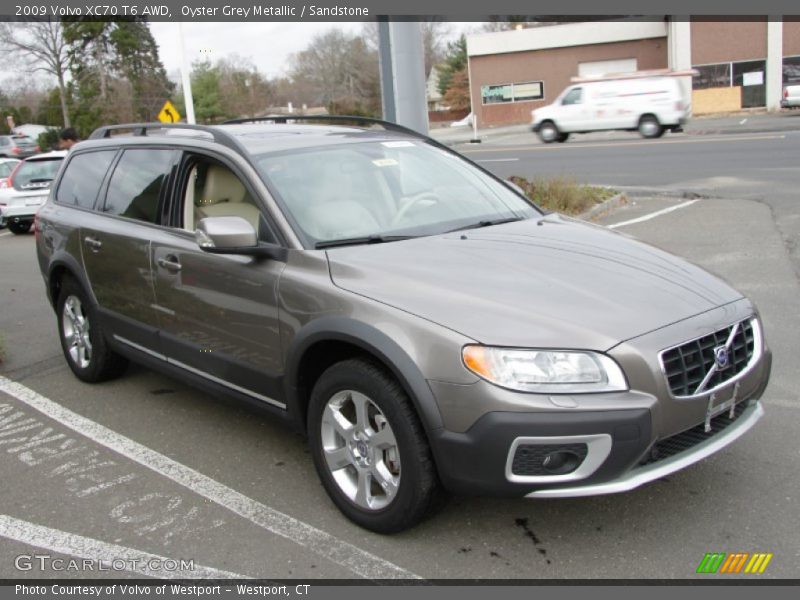 Oyster Grey Metallic / Sandstone 2009 Volvo XC70 T6 AWD