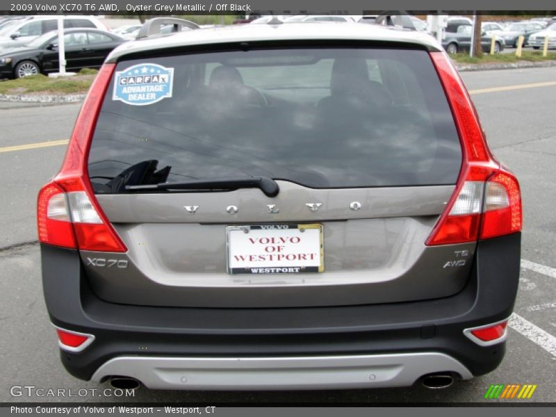 Oyster Grey Metallic / Off Black 2009 Volvo XC70 T6 AWD