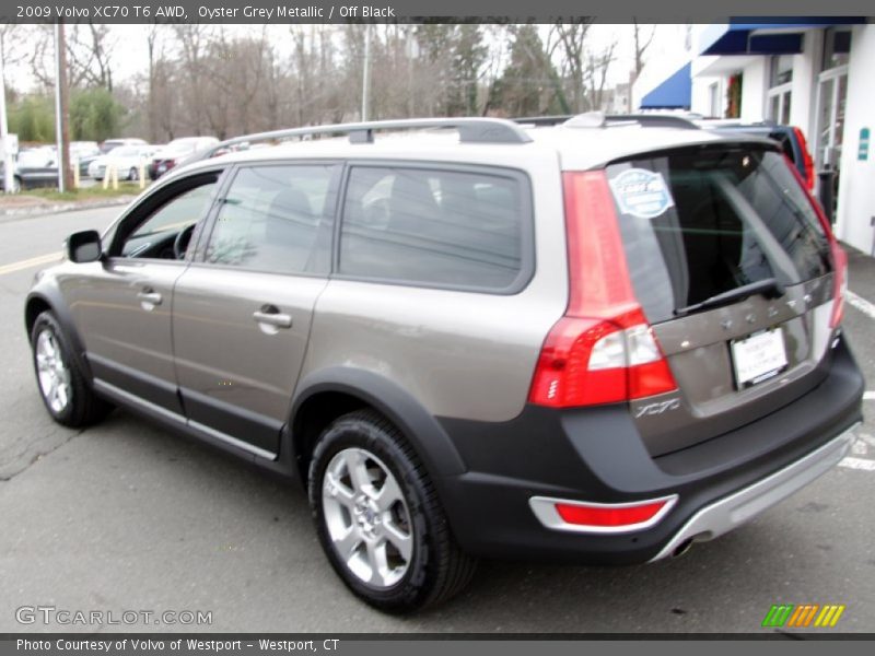 Oyster Grey Metallic / Off Black 2009 Volvo XC70 T6 AWD