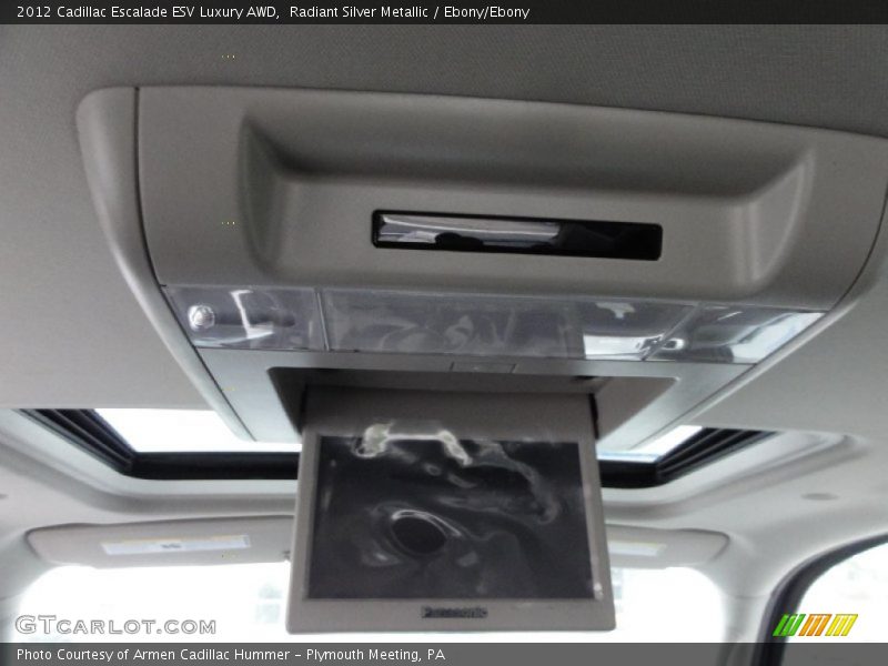Radiant Silver Metallic / Ebony/Ebony 2012 Cadillac Escalade ESV Luxury AWD