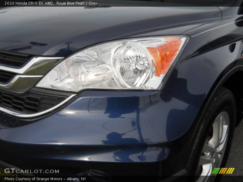 Royal Blue Pearl / Gray 2010 Honda CR-V EX AWD