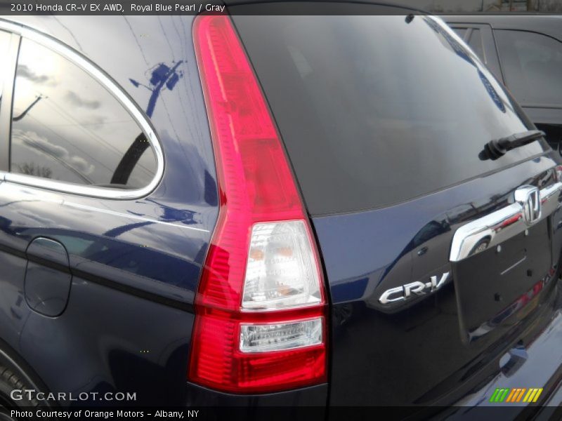 Royal Blue Pearl / Gray 2010 Honda CR-V EX AWD