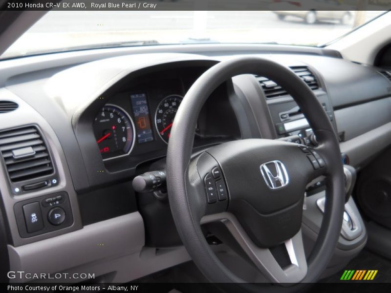 Royal Blue Pearl / Gray 2010 Honda CR-V EX AWD