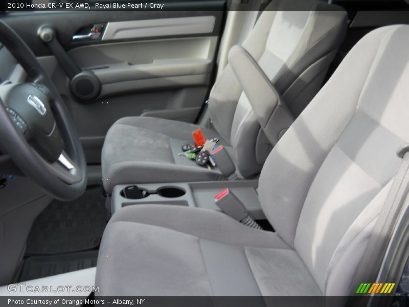Royal Blue Pearl / Gray 2010 Honda CR-V EX AWD