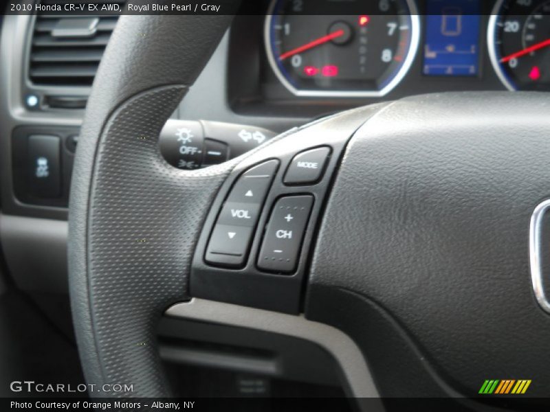 Royal Blue Pearl / Gray 2010 Honda CR-V EX AWD