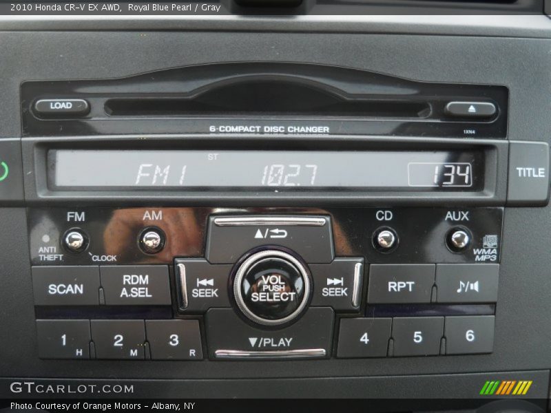Royal Blue Pearl / Gray 2010 Honda CR-V EX AWD
