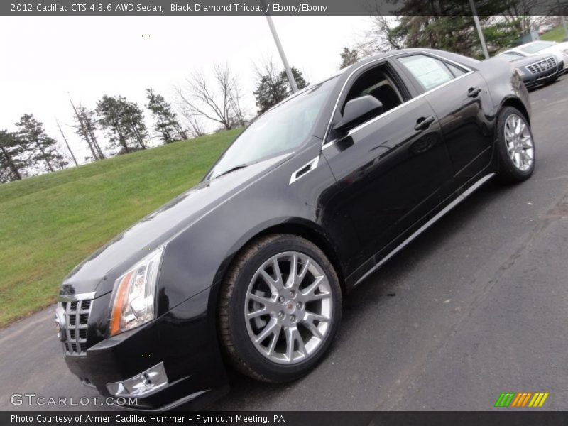 Black Diamond Tricoat / Ebony/Ebony 2012 Cadillac CTS 4 3.6 AWD Sedan