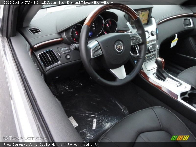 Black Diamond Tricoat / Ebony/Ebony 2012 Cadillac CTS 4 3.6 AWD Sedan