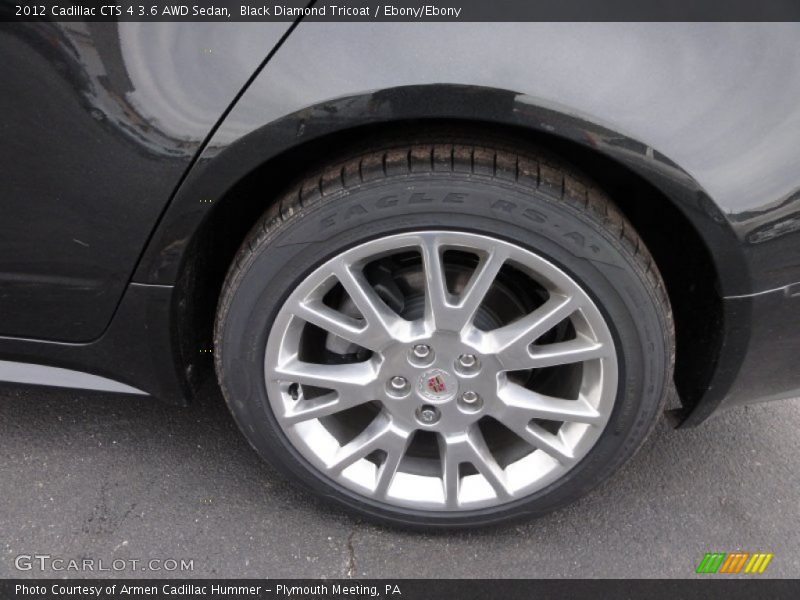 Black Diamond Tricoat / Ebony/Ebony 2012 Cadillac CTS 4 3.6 AWD Sedan