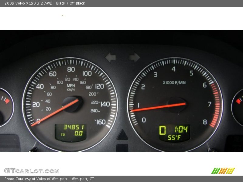 Black / Off Black 2009 Volvo XC90 3.2 AWD