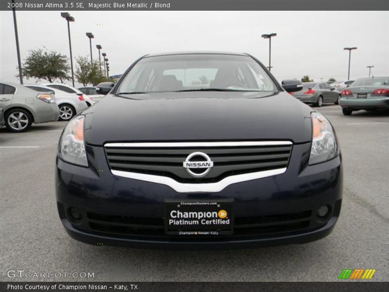 Majestic Blue Metallic / Blond 2008 Nissan Altima 3.5 SE