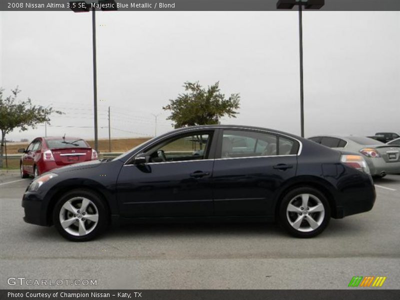 Majestic Blue Metallic / Blond 2008 Nissan Altima 3.5 SE