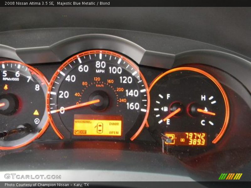 Majestic Blue Metallic / Blond 2008 Nissan Altima 3.5 SE