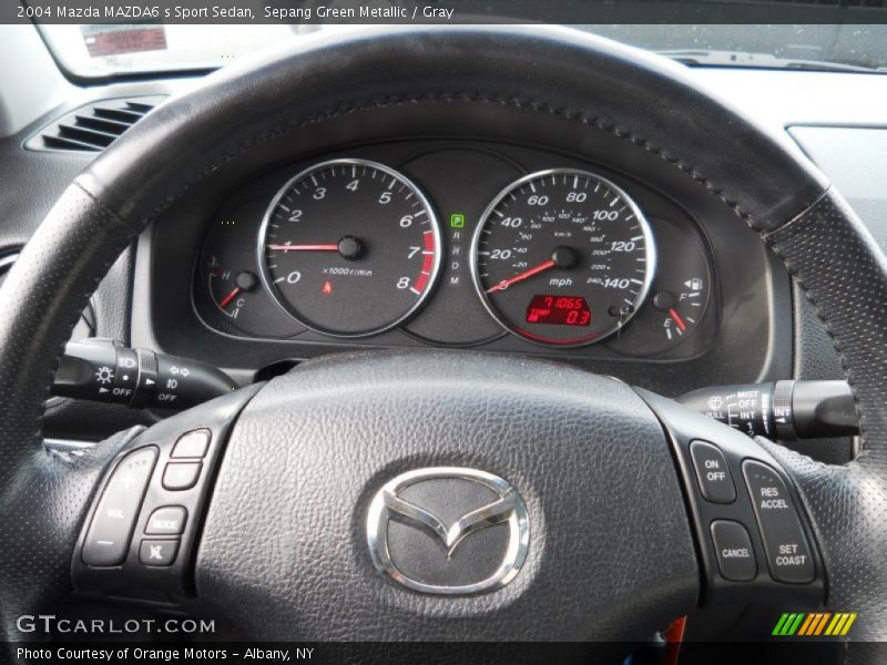 Sepang Green Metallic / Gray 2004 Mazda MAZDA6 s Sport Sedan