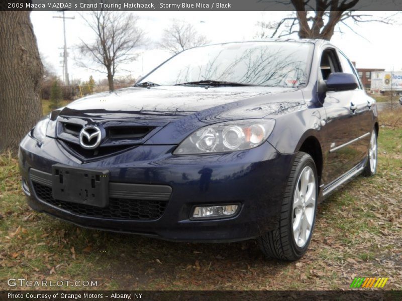 Stormy Blue Mica / Black 2009 Mazda MAZDA3 s Grand Touring Hatchback