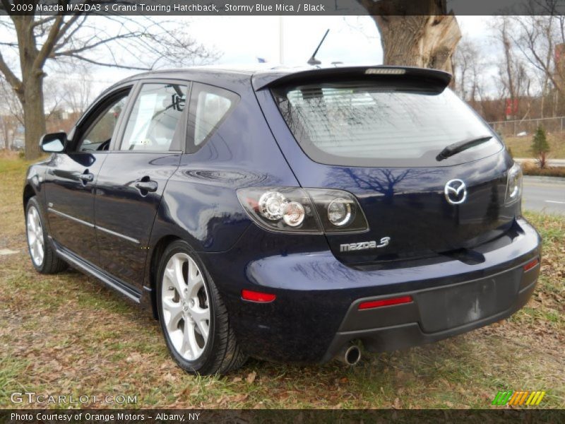 Stormy Blue Mica / Black 2009 Mazda MAZDA3 s Grand Touring Hatchback