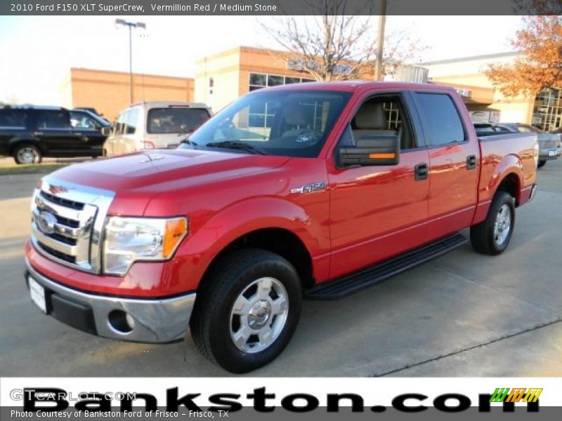 Vermillion Red / Medium Stone 2010 Ford F150 XLT SuperCrew
