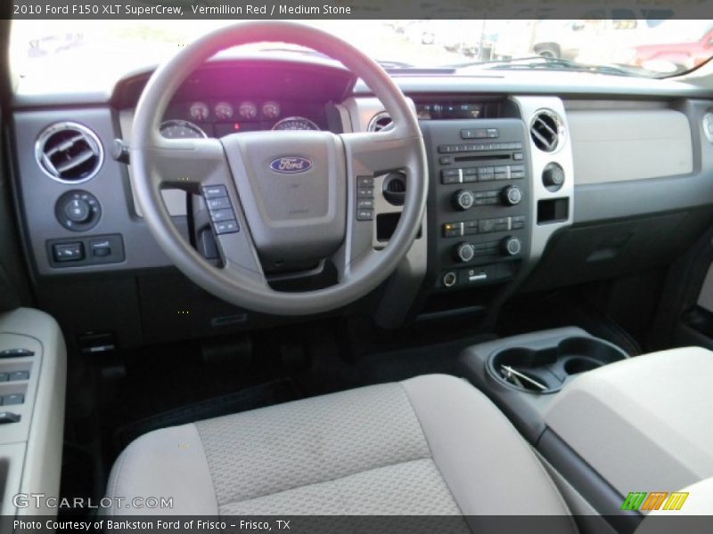 Vermillion Red / Medium Stone 2010 Ford F150 XLT SuperCrew