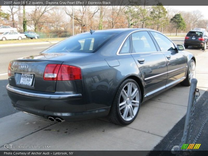 Daytona Gray Pearl Effect / Espresso/Black 2007 Audi S8 5.2 quattro