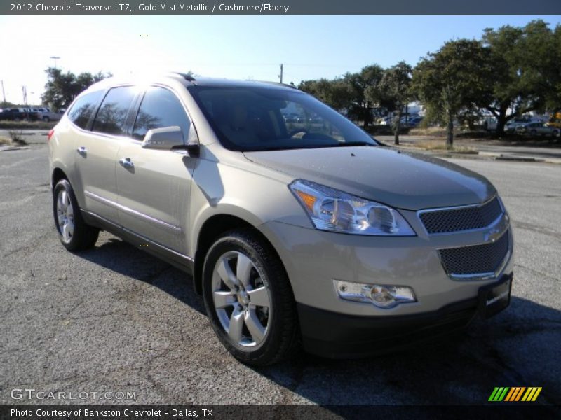 Gold Mist Metallic / Cashmere/Ebony 2012 Chevrolet Traverse LTZ