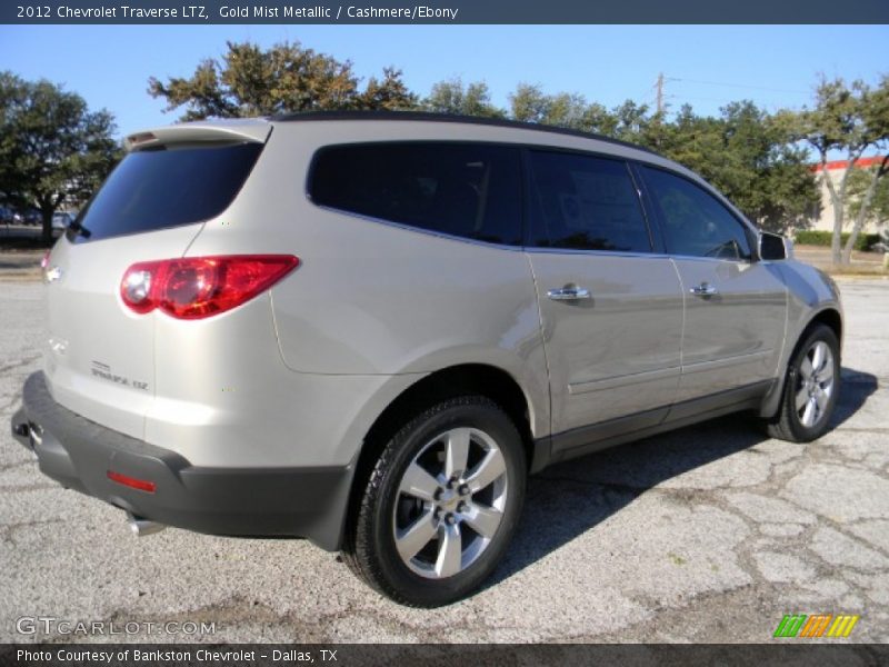 Gold Mist Metallic / Cashmere/Ebony 2012 Chevrolet Traverse LTZ