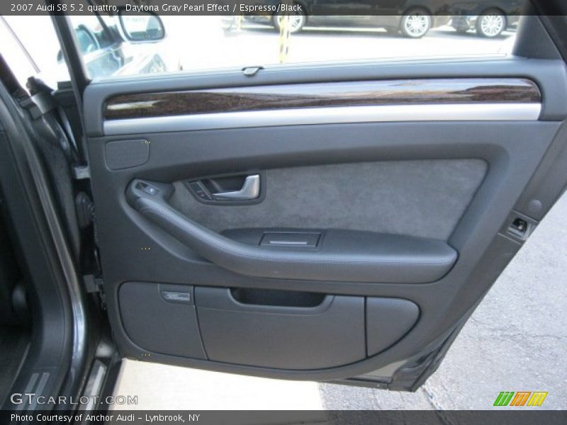 Daytona Gray Pearl Effect / Espresso/Black 2007 Audi S8 5.2 quattro