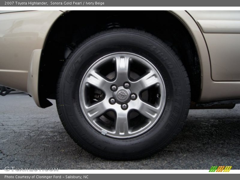Sonora Gold Pearl / Ivory Beige 2007 Toyota Highlander