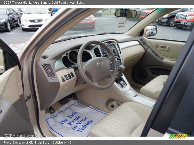 Sonora Gold Pearl / Ivory Beige 2007 Toyota Highlander