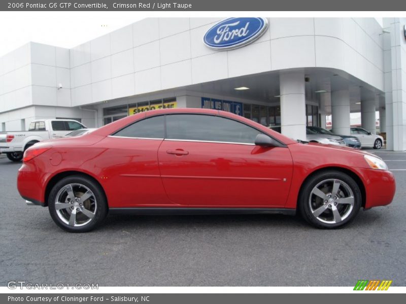 Crimson Red / Light Taupe 2006 Pontiac G6 GTP Convertible