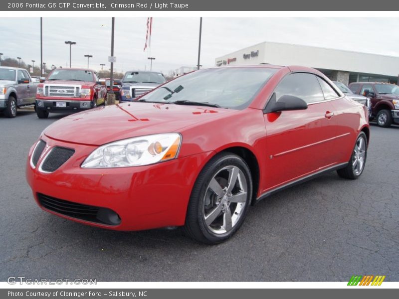 Crimson Red / Light Taupe 2006 Pontiac G6 GTP Convertible