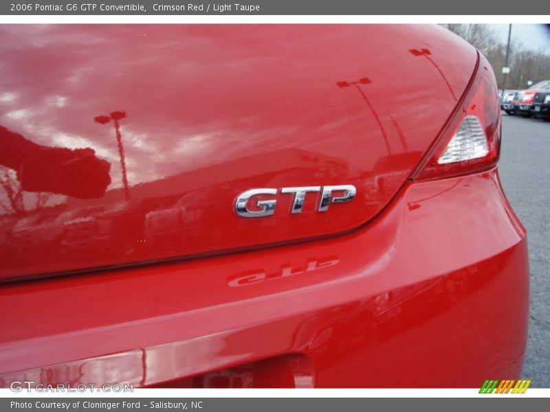Crimson Red / Light Taupe 2006 Pontiac G6 GTP Convertible