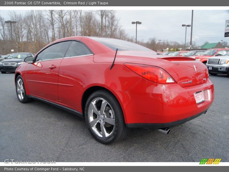 Crimson Red / Light Taupe 2006 Pontiac G6 GTP Convertible