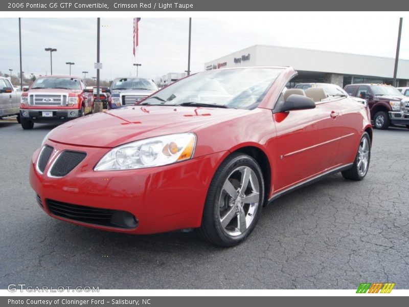 Crimson Red / Light Taupe 2006 Pontiac G6 GTP Convertible