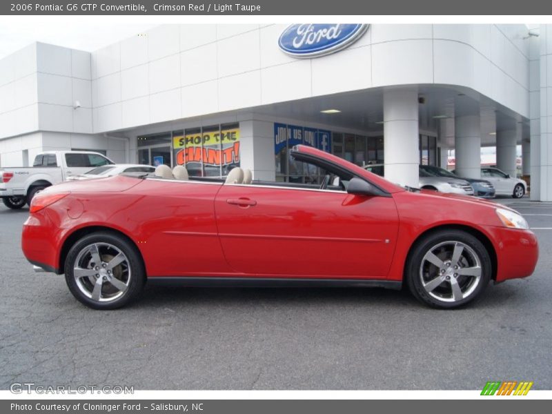 Crimson Red / Light Taupe 2006 Pontiac G6 GTP Convertible