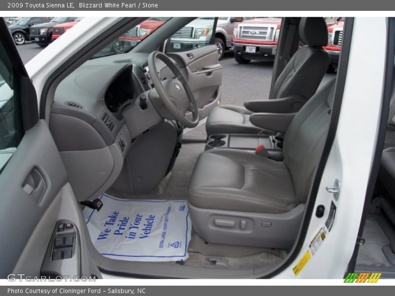 Blizzard White Pearl / Stone 2009 Toyota Sienna LE