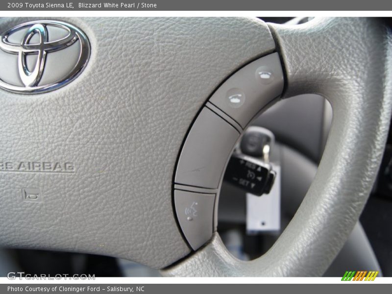 Blizzard White Pearl / Stone 2009 Toyota Sienna LE