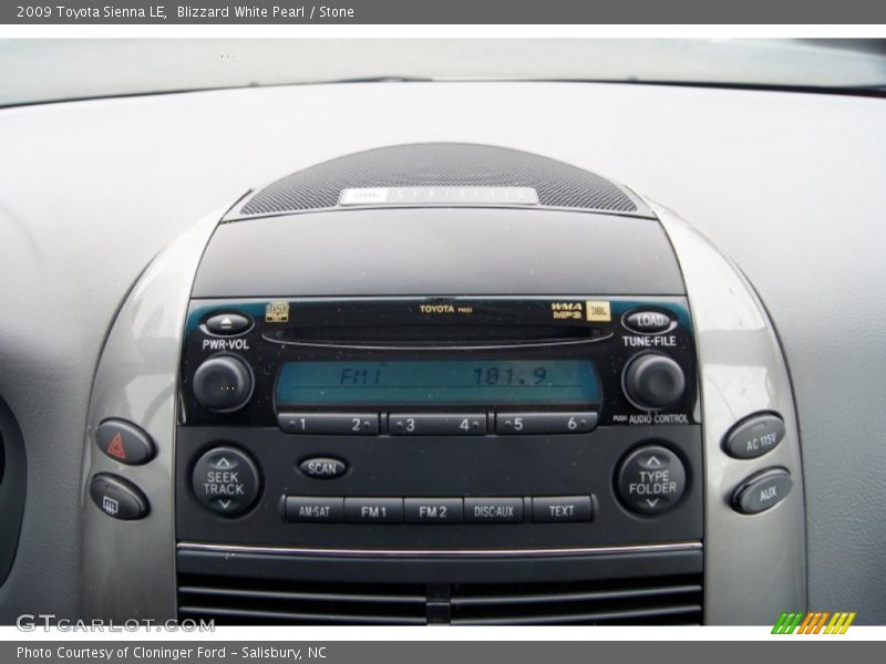 Blizzard White Pearl / Stone 2009 Toyota Sienna LE