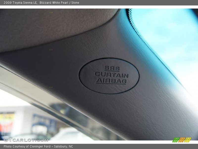 Blizzard White Pearl / Stone 2009 Toyota Sienna LE