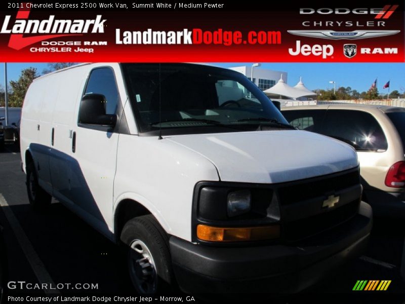 Summit White / Medium Pewter 2011 Chevrolet Express 2500 Work Van