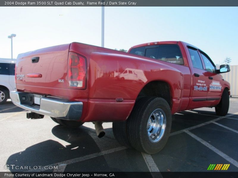 Flame Red / Dark Slate Gray 2004 Dodge Ram 3500 SLT Quad Cab Dually