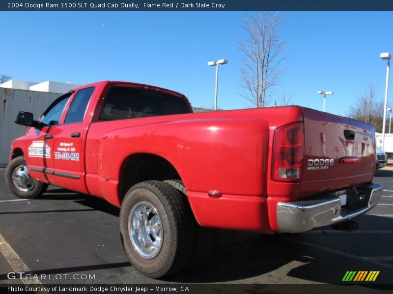 Flame Red / Dark Slate Gray 2004 Dodge Ram 3500 SLT Quad Cab Dually