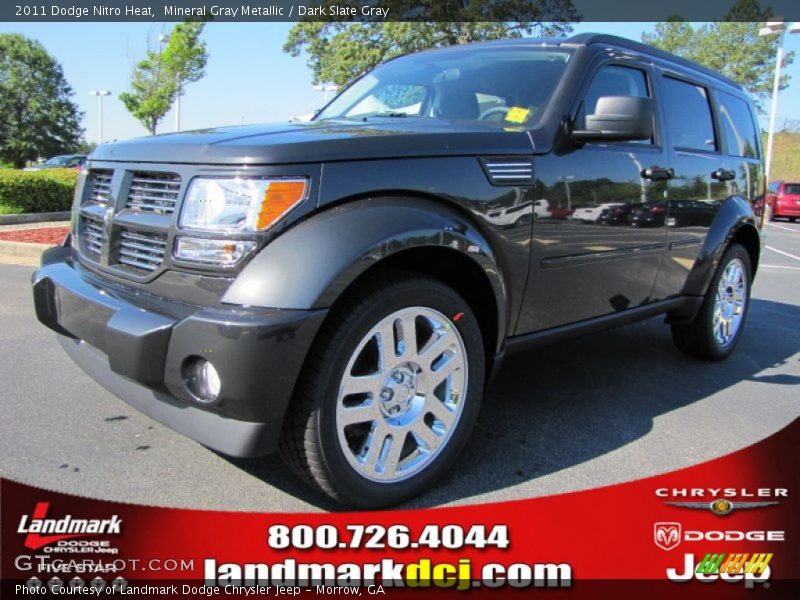 Mineral Gray Metallic / Dark Slate Gray 2011 Dodge Nitro Heat