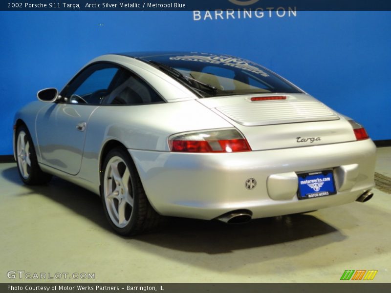 Arctic Silver Metallic / Metropol Blue 2002 Porsche 911 Targa