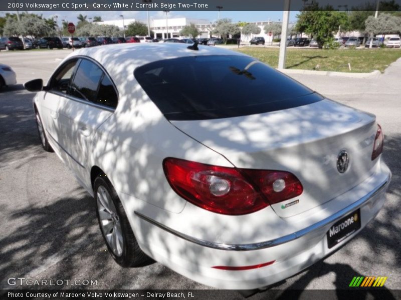 Candy White / Cornsilk Beige Two-Tone 2009 Volkswagen CC Sport