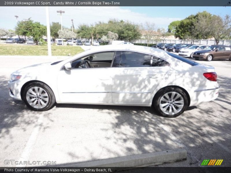 Candy White / Cornsilk Beige Two-Tone 2009 Volkswagen CC Sport