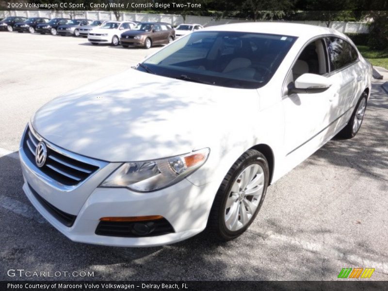 Candy White / Cornsilk Beige Two-Tone 2009 Volkswagen CC Sport