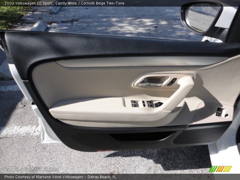 Candy White / Cornsilk Beige Two-Tone 2009 Volkswagen CC Sport